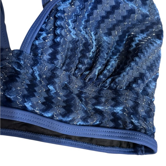 CUPSHE Mysterious Sea Cross Back Bikini Top & Standard Bottoms Set Size S - Picture 3 of 8